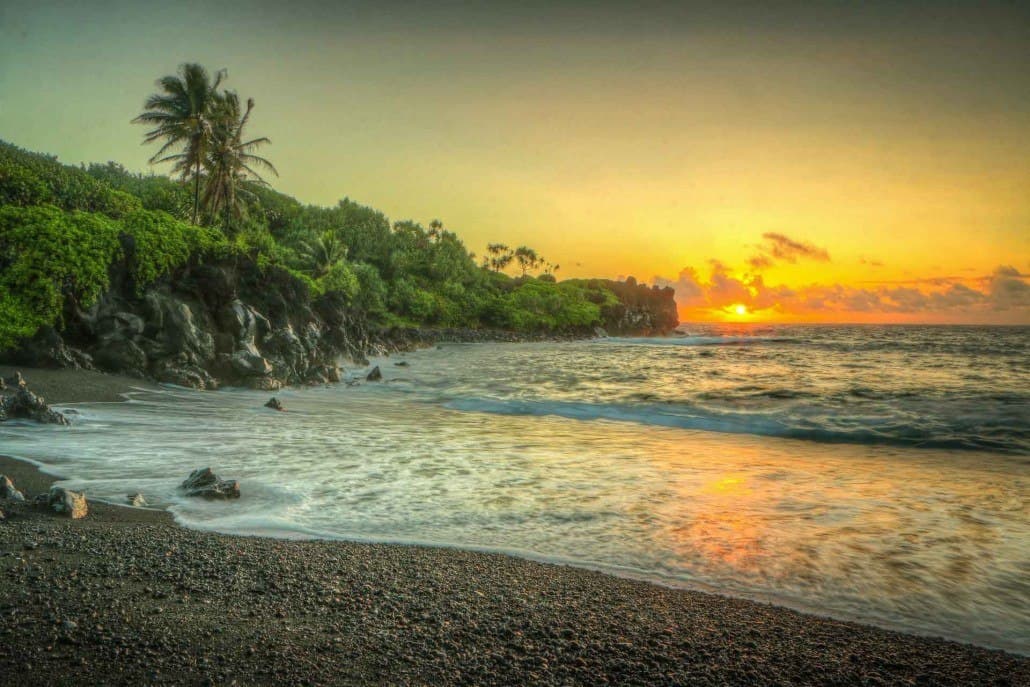 Hana-Black-Sand-Beach-Sunrise-1030x687